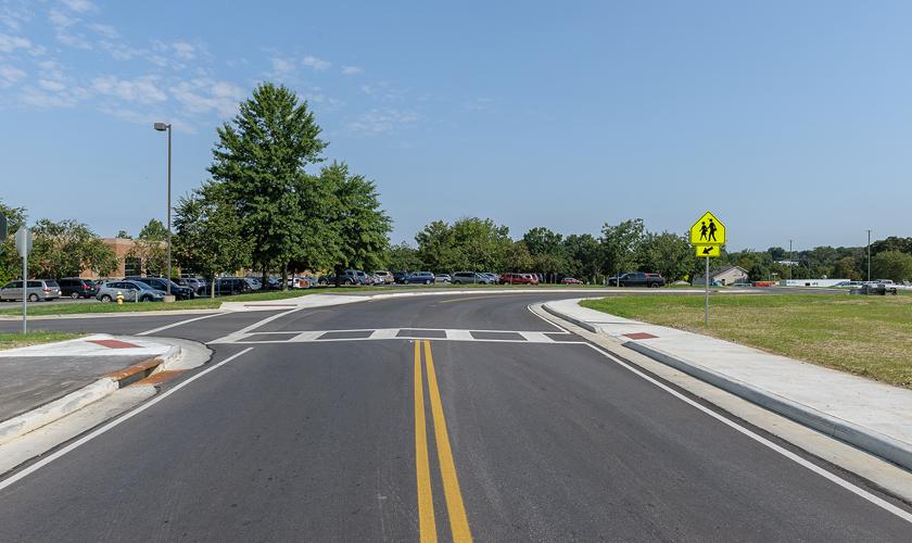 Veterans Way - Careful Attention to Pedestrian Safety - Boone County Fiscal Court, Burlington, KY